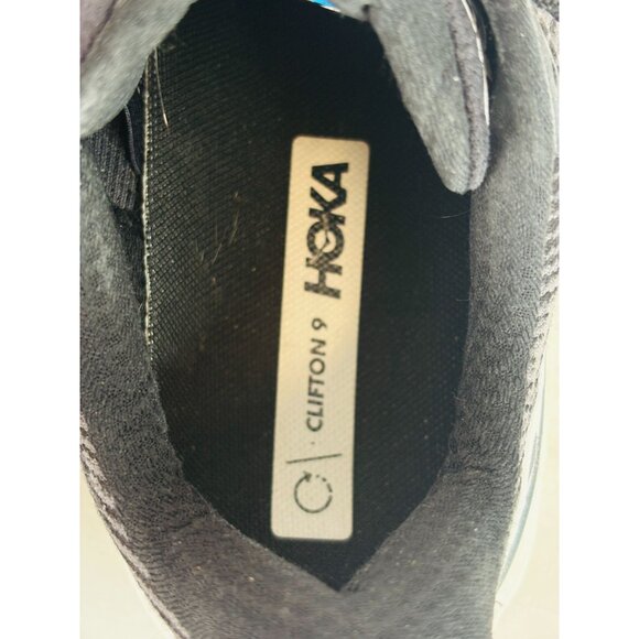 Hoka Clifton 9 Black Running Shoes, Women's Sz 10B - Picture 7 of 8